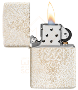 Зажигалка Zippo 49599 Lucky Knot Design, Mercury Glass
