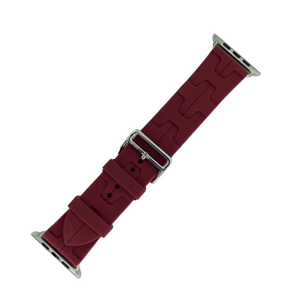 Силиконовый ремешок в стиле Hermes для Apple Watch 42-44-45-49