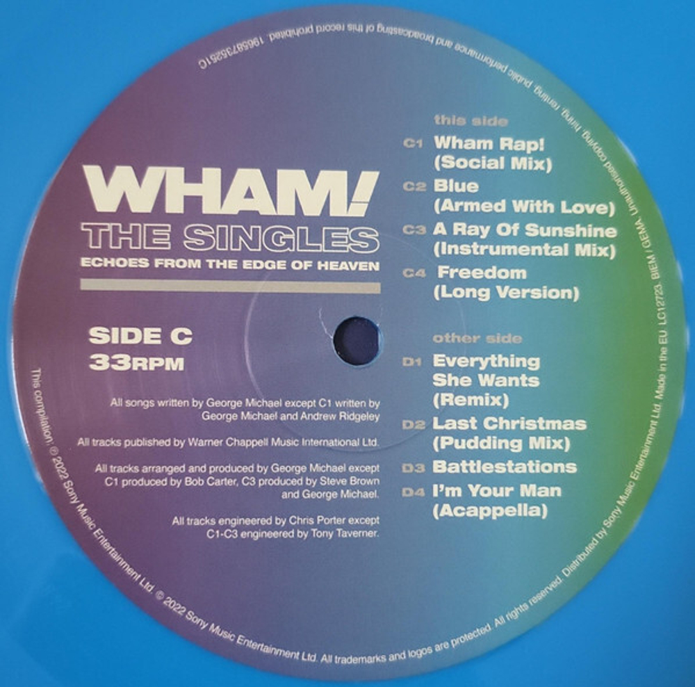 Wham! / The Singles: Echoes From The Edge Of Heaven (Coloured Vinyl)(2LP)