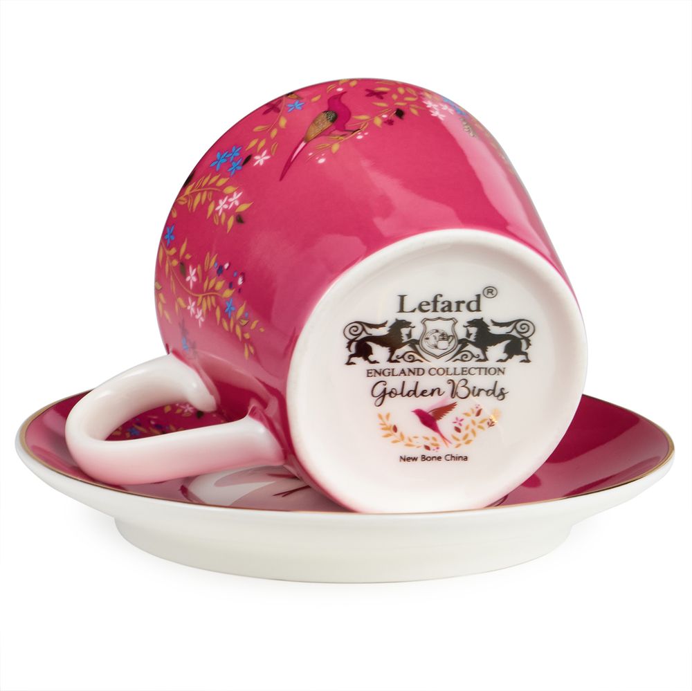 КОФЕЙНЫЙ НАБОР LEFARD "GOLDEN BIRDS" НА 2 ПЕР. 4 ПР. 120 МЛ (КОР=12НАБ.)