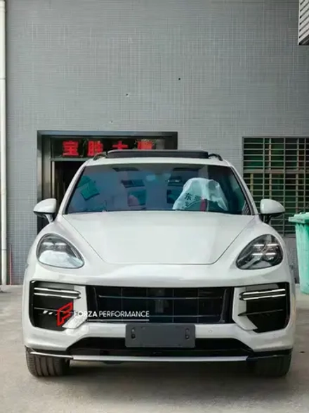 Передний бампер и LED фары в стиле E3 9YA 2023+ для PORSCHE CAYENNE E2 92A 2010–2014