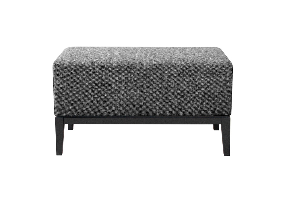 Банкетка Fjord 80 см (серый рогожка, бук под эмалью)