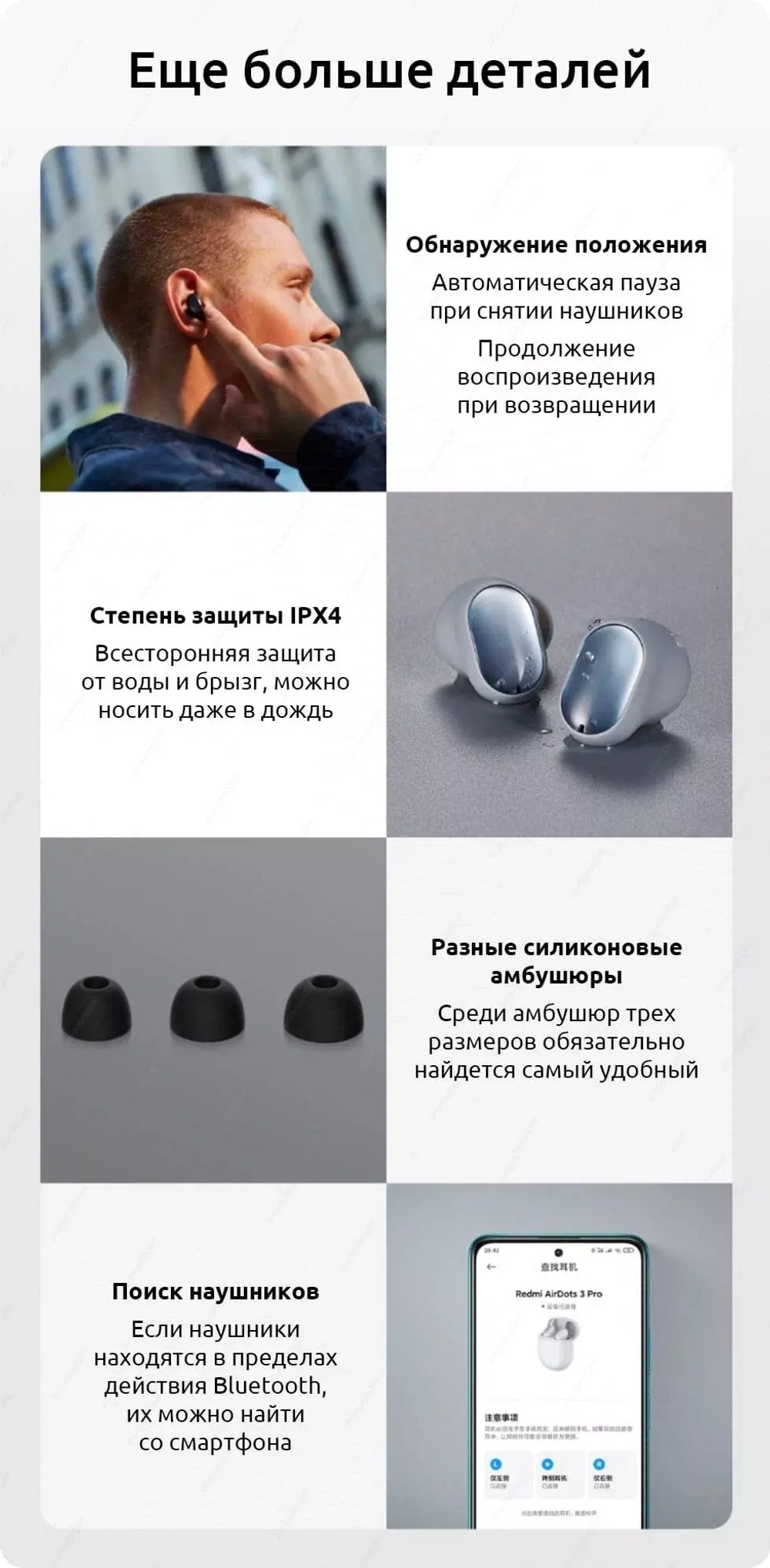 Наушники Redmi Buds 3 Pro (BHR5311GL) White