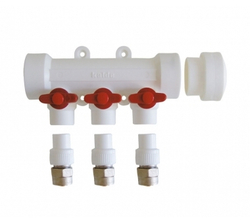 Коллекторы без воздухоотводчика KALDE 3 вых/красный