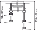 Комплект опор TECEdrainline 92-139мм