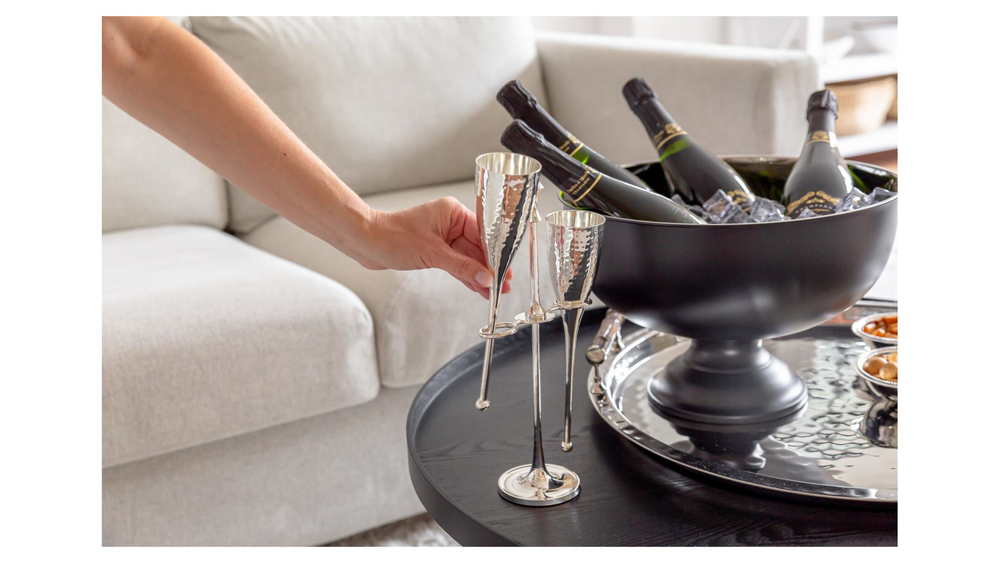 Набор фужеров для шампанского с подставкой 2шт 200мл Edzard Додо