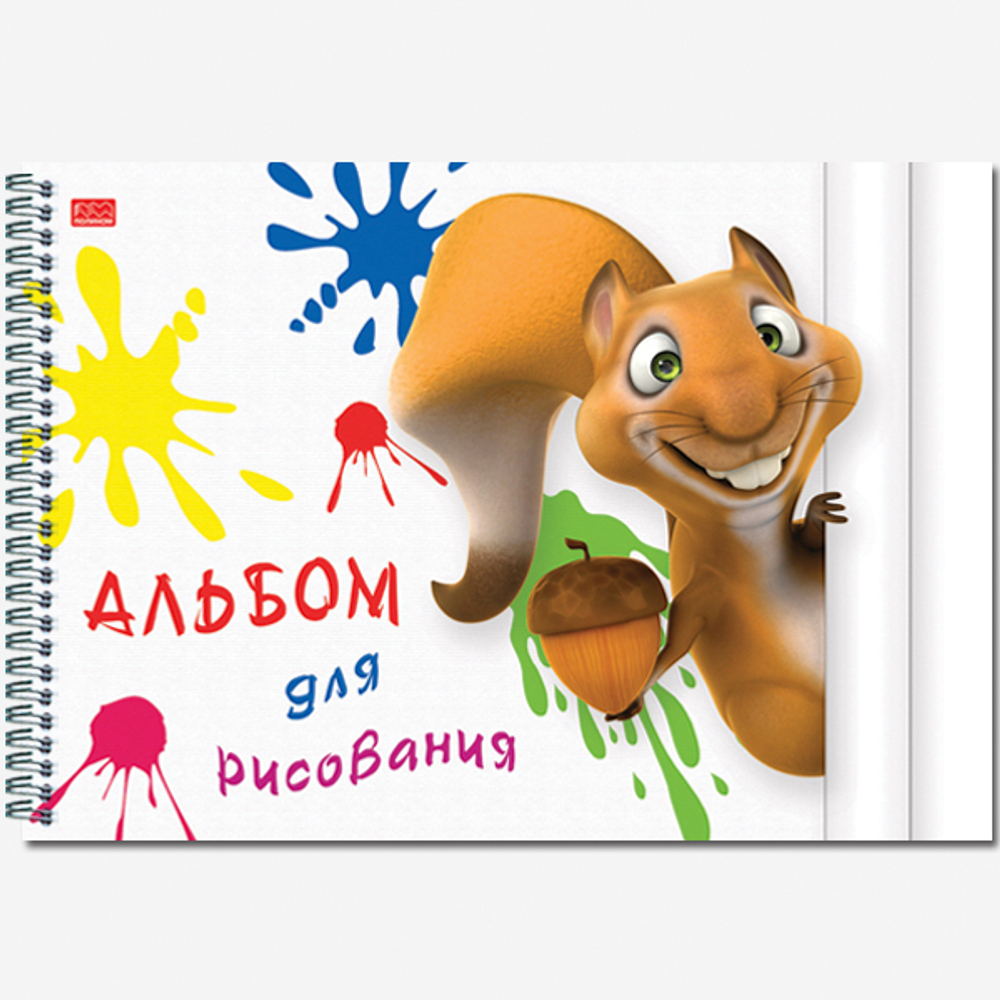 Альбом для рисования 40 листов на гребне "Ку-Ку"