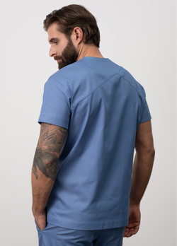 Медицинская туника с косым кроем