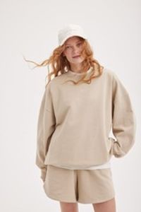 Свитшот из 100% хлопка "Беж" женский