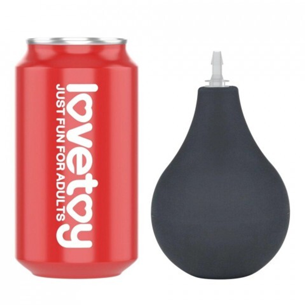 Фаллоимитатор Lovetoy с имитацией эякуляции (23×4,4 см) черный