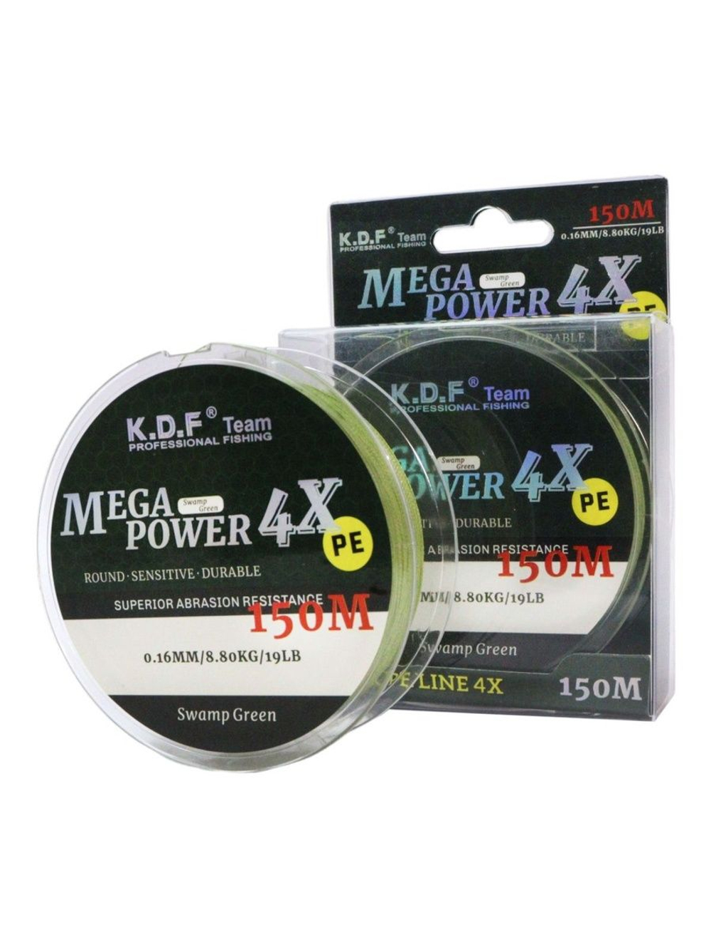 Плетеный шнур KDF MegaPower 4X 0,16 мм 150 м