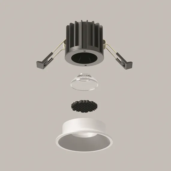 Встраиваемый светильник Раунд / Round 7 Вт 3000 К 50° Technical dl058-7w3k-w