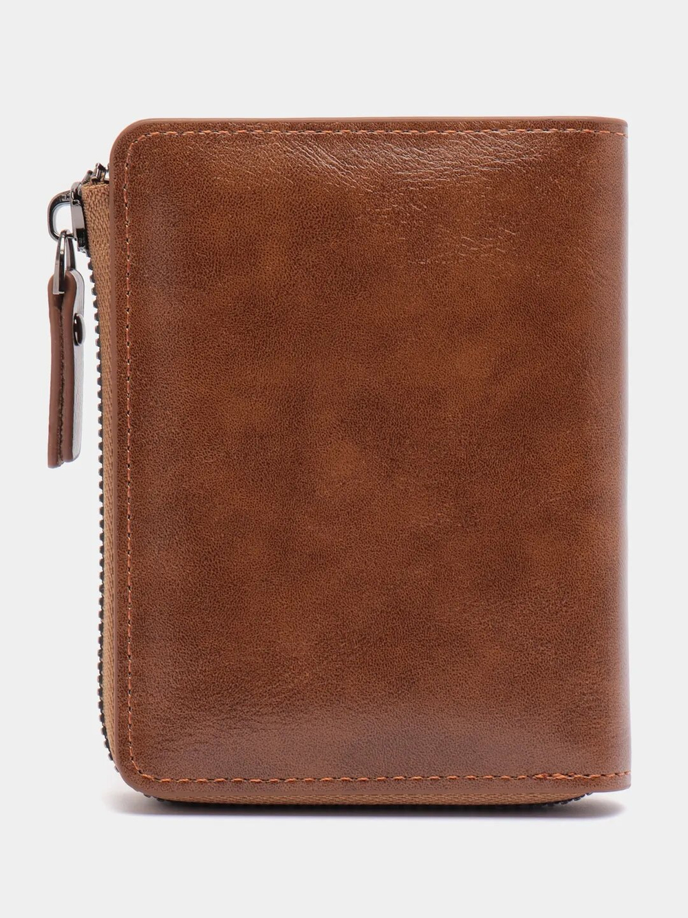 Кошелек мужской кожаный портмоне, бумажник, бежевый