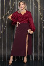 Платье Иллюзия (винный) П14435-13М LT Collection