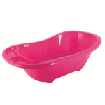 Ванна детская широкая с водостоком, цвет бордовый