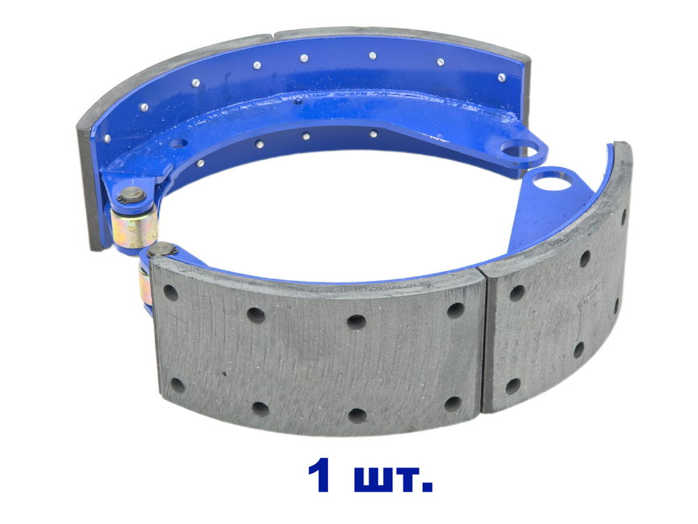 Колодка барабанного тормоза а/м ПАЗ-3205 мост КАНАШ, увеличенная накладка 16-я(с роликом) АККОР