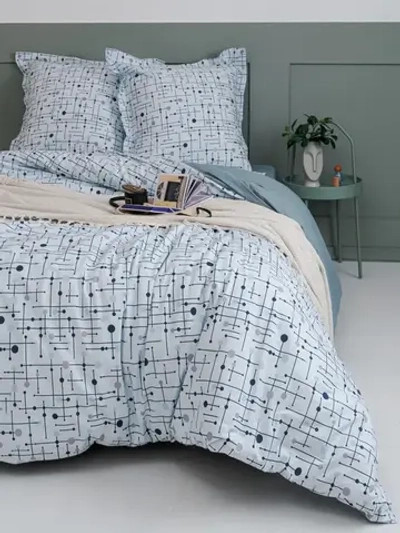 Постельное белье Семейный Перкаль ЭКОДОМ КПБ