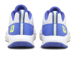 Мужские кроссовки теннисные Wilson Rush Pro Lite - white/amparo blue/safety yellow