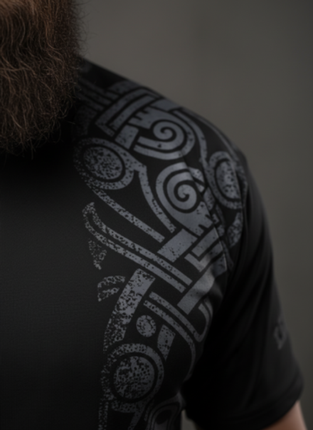 Футболка тренировочная мужская LEGENDA Варяги черная