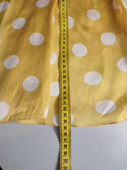 Платье в крупный горошек, маркировка М, визуально на 46 размер