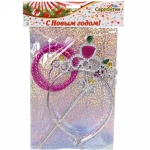 Карнавальный набор (ободок/корона, 2 браслета, палочка) «Фея»