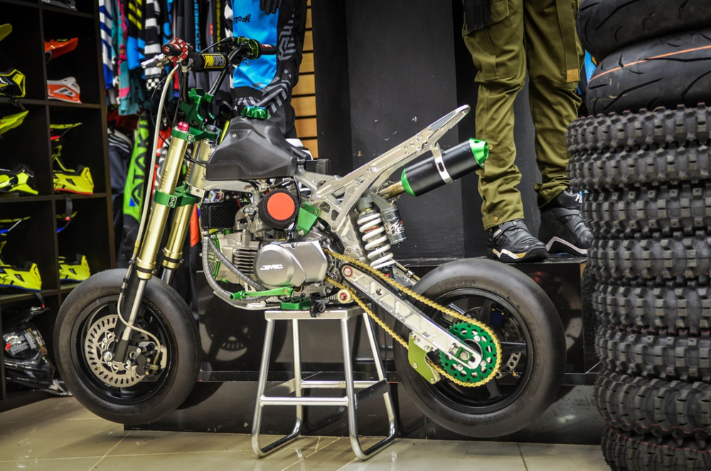Питбайк JMC 160 Motard рама фрезерованный алюминий (2010)
