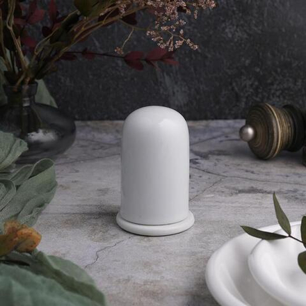 Стаканчик для зубочисток 4,5*6 см с крышкой белый фарфор P.L. Proff Cuisine [6]