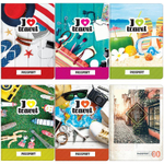 Обложка для паспорта ПВХ фотопечать "Путешествия", в ассорт. (Спейс)