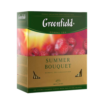 Чай фруктовый в пакетиках Greenfield Summer Bouquet, 100 пак