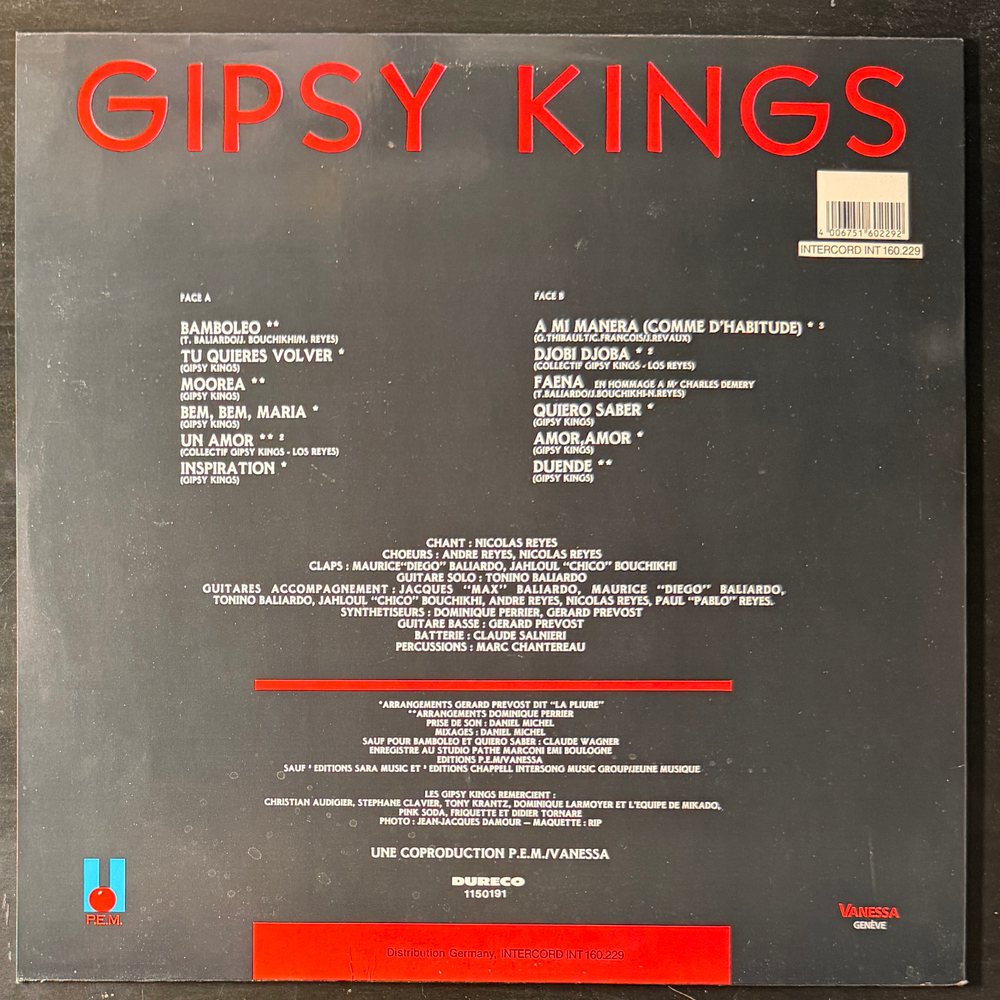 Gipsy Kings - Gipsy Kings (Европа 1988г.)
