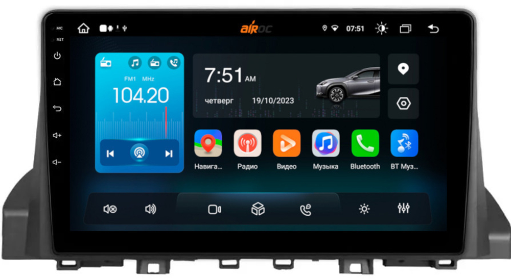 Магнитола для Москвич 3, JAC JS4 2022-2024 - Roximo RX-3304 Android 13, ТОП процессор, 8/128, SIM-слот