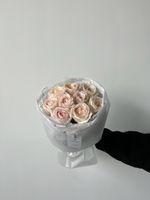 Букет из одноголовой пионовидной розы 9 шт