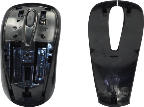 DELUX Wireless Mouse <DLM-107GX+G07UF Black> (RTL)  USB  3btn+Roll