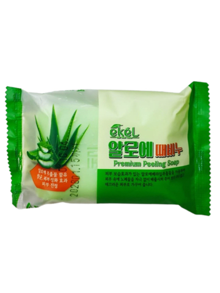 Ekel Косметическое пилинг-мыло для лица и тела с экстрактом алоэ / Aloe Peeling Soap, 150 г