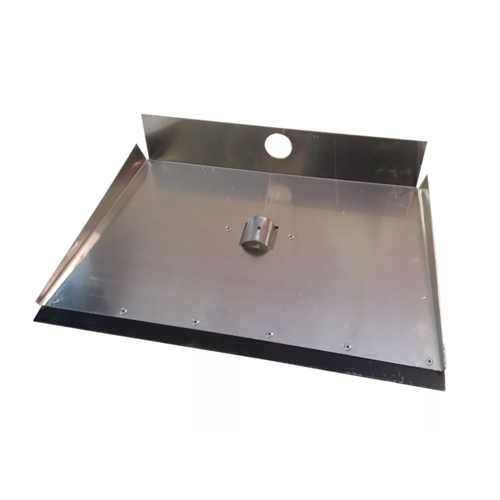 Лопата снеговая с/у ал. 500х375 трехб.верх.тул. с планкой