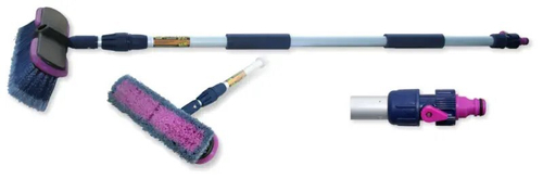 Щетка для мойки телескоп. с насадкой для шланга, 2-х секционная (City UP)