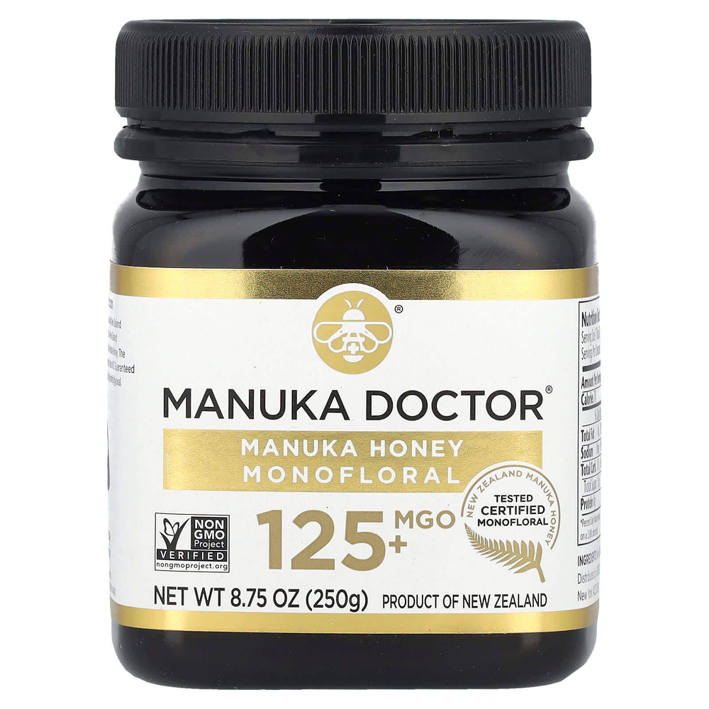 Manuka Doctor, монофлорный мед манука, MGO 125+, 250 г (8,75 унции)