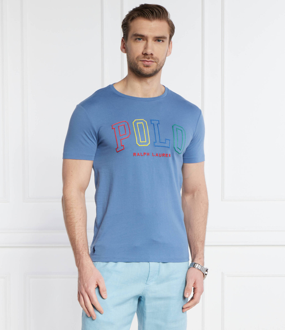 Футболка JERSEY POLO RALPH LAUREN - голубой(710929077)