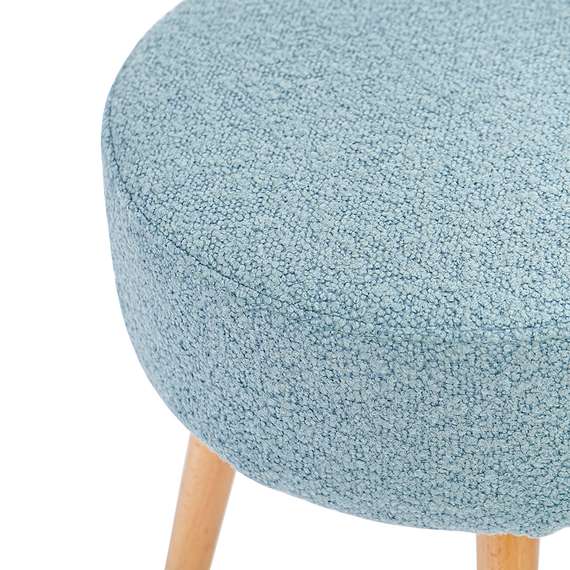 Табурет Carter, серо-голубое букле