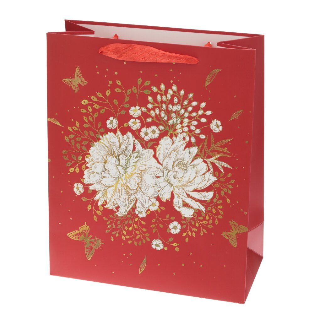 GAEM Пакет подарочный (бумага 230г/м2, блок микс 12шт), L26 W12 H32 см, 4в.