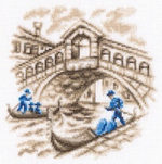 "На улицах Венеции"-C327 вышивка