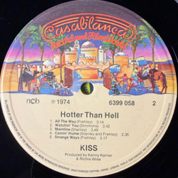 Виниловая пластинка Kiss - Hotter Than Hell LP