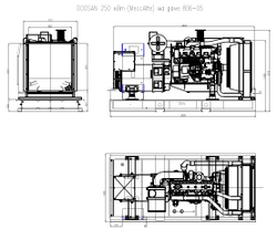 Дизельный генератор ТСС АД-240С-Т400-1РМ17 (Mecc Alte)