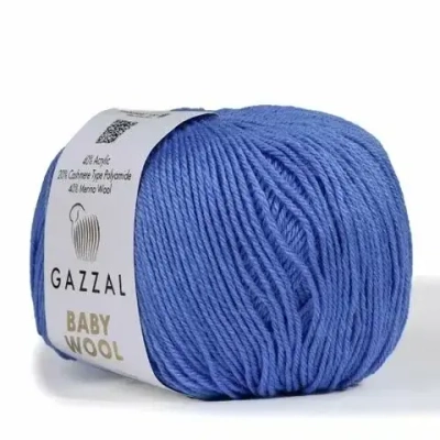 Пряжа GAZZAL Baby Wool 50 гр. 175 м цвет 813 состав: 40% шерсть мериноса, 20% кашемир ПА, 40% акрил