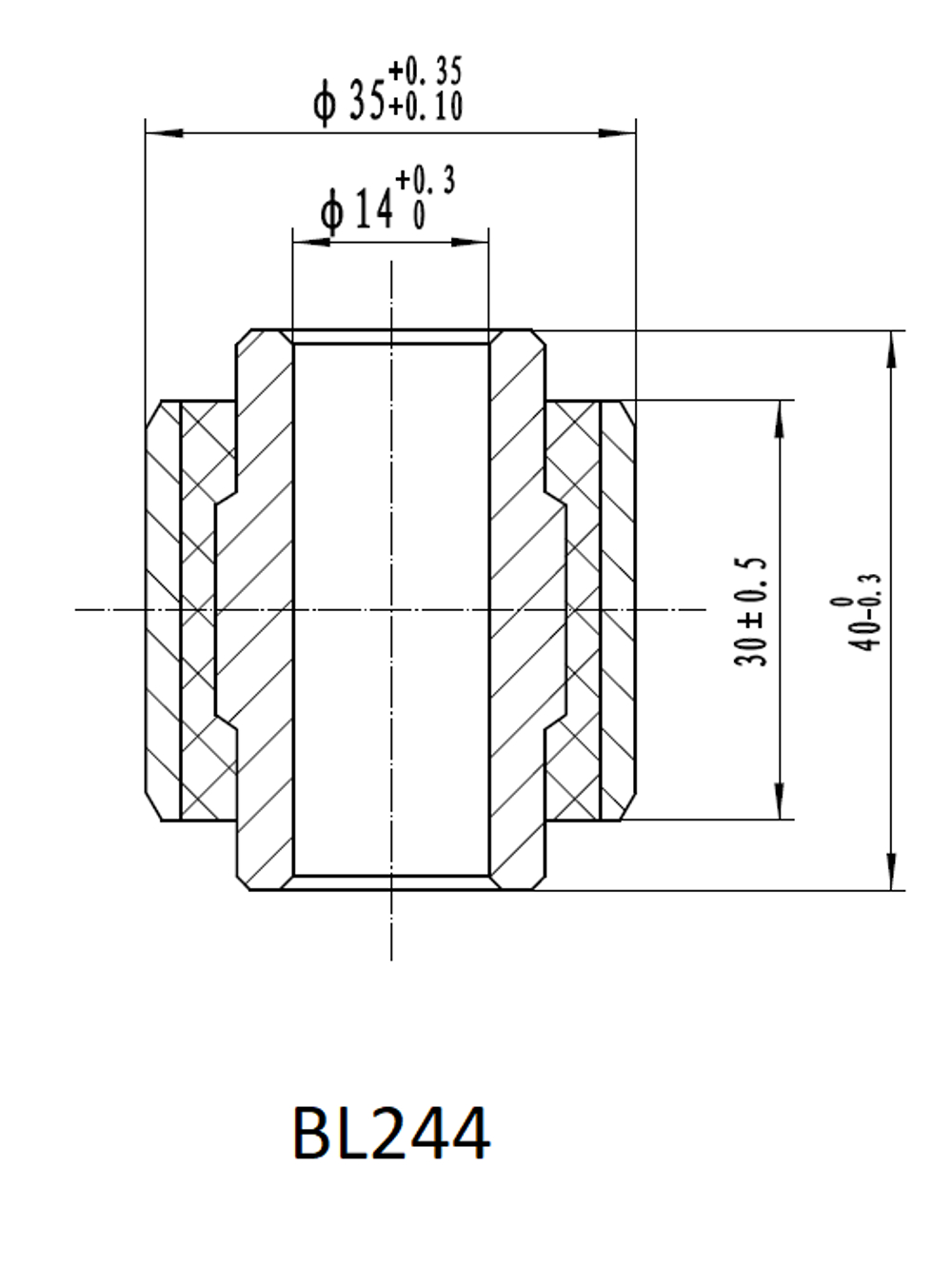 Втулка амортизатора РИФ SA244 (с маркировкой 1)