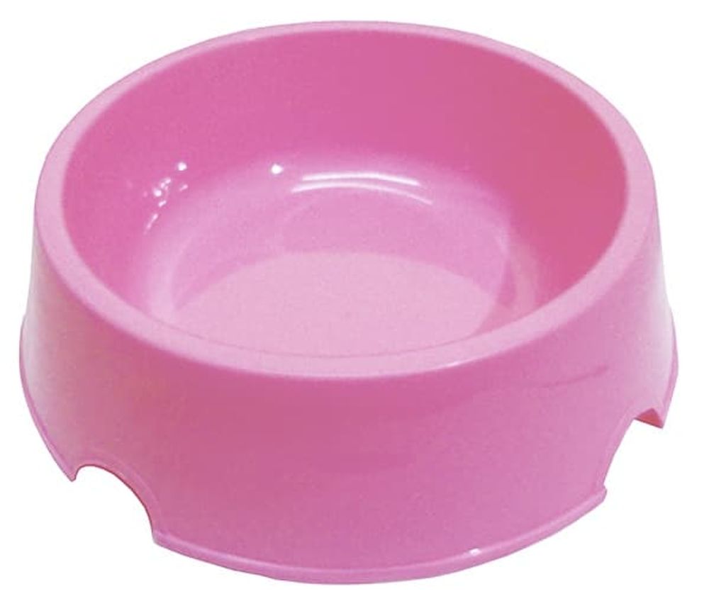 Миска пластиковая для животных d-16 см  500 мл Розовый