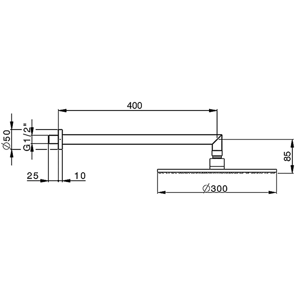 Верхний душ Cisal Shower DS01362040