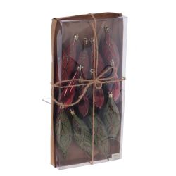 GAEM Набор из 12-ти шт: Украшение новогоднее "Капля", L33 W4 H16 см