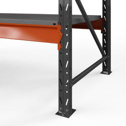 Стеллаж металлический ОПТИМА, 3000х2500х785 мм. Полки: 4 шт. метал.