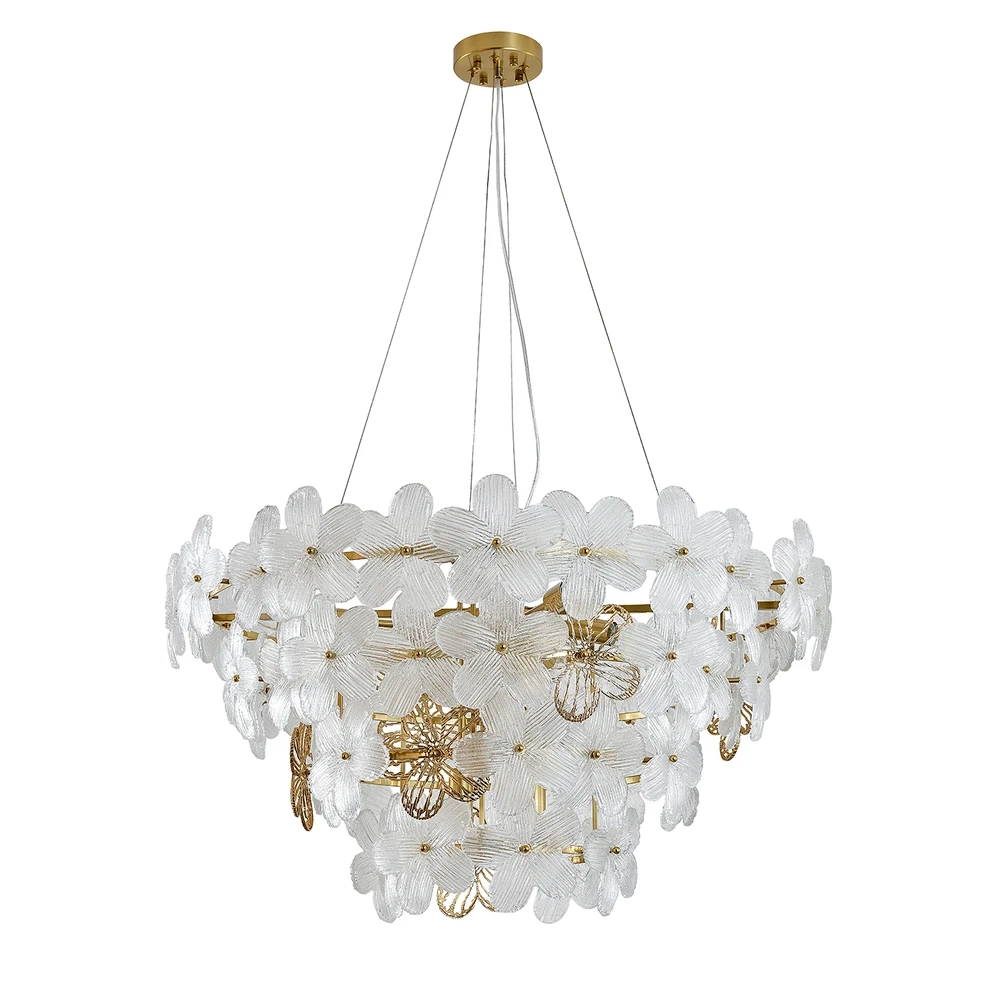 Подвесная люстра Indigo FIORI 12049/10P Brass V000556